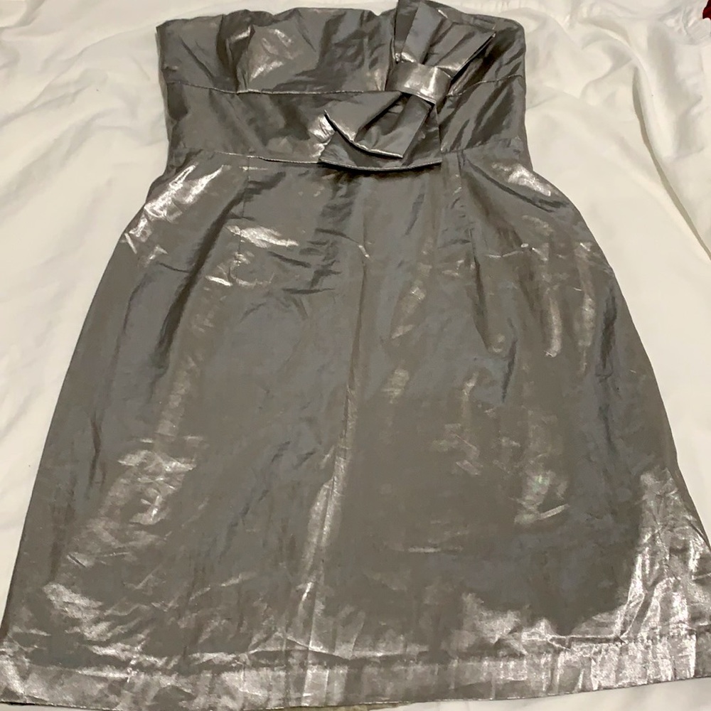 Metallic teen dress